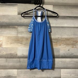 Lululemon Blue/Floral Tank